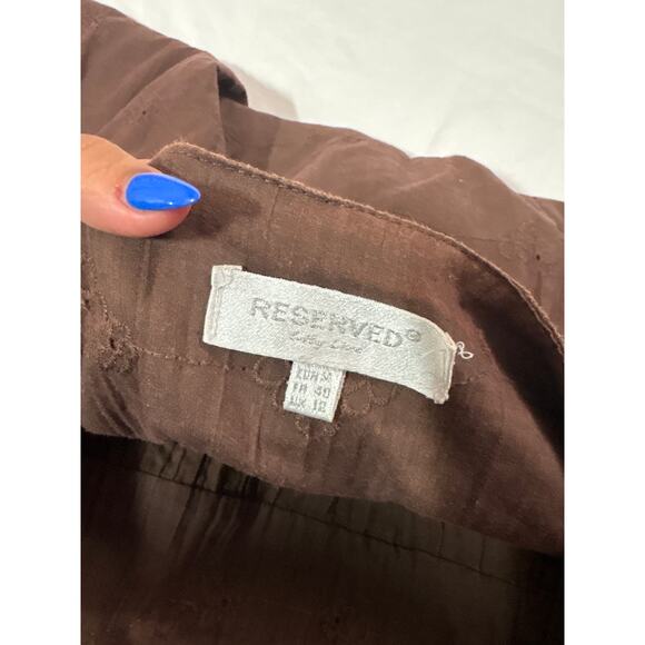Vintage Reserved Womens Medium Brown Tiered Boho Gyspy Fairy Midi Skirt Vacation - Picture 6 of 9